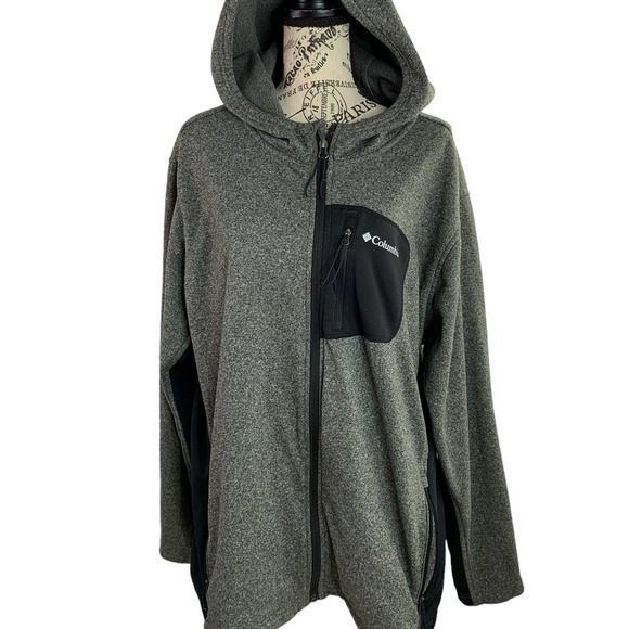 Columbia Sportwear Men's Hooded Jacket Zip Front Zip Pockets 100% Polyester XL - Picture 1 of 11